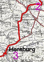 Fahrtroute von Klein Vahlberg nach Hornburg